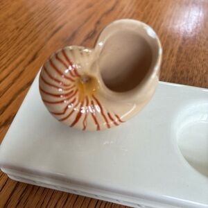 Nora Fleming Mini She Sells Sea Shells Retired A207 Beach Shell Snail Chipped